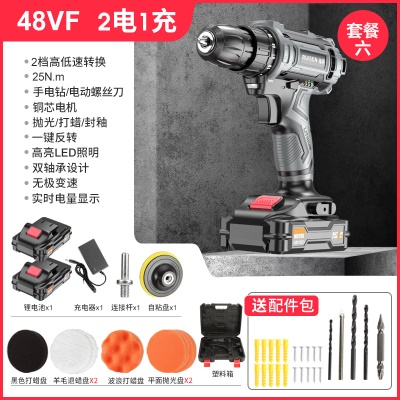 48VF 两电一充+塑料盒【套餐六】