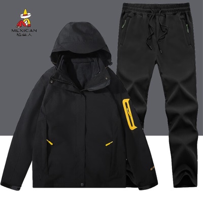 黑色套装（三合一冲锋衣+QC666冲锋裤）