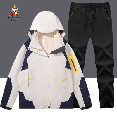 象牙白套装（三合一冲锋衣+QC666冲锋裤）