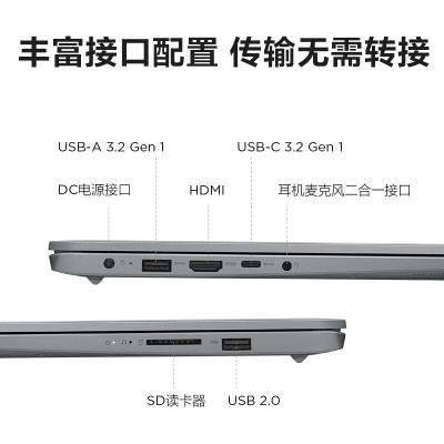 联想笔记本电脑IdeaPad 15 15.6英寸轻薄本(锐龙6核R5 16G 512G 全高清防眩光屏) 办公