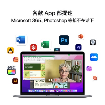 Apple MacBook Pro 13英寸 M2 芯片(8核中央处理器 10核图形处理器) 16G