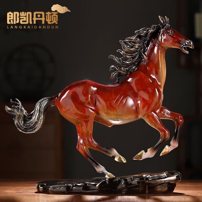 小号彩色一跃千里马：28*9*27cm