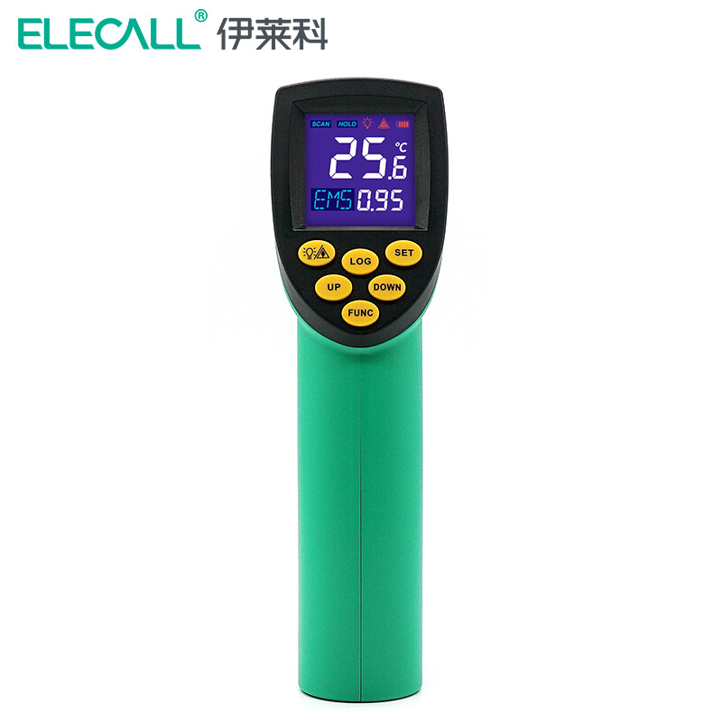 伊莱科(ELECALL)红外线测温仪 高精度测温枪彩屏数显手持式温度计
