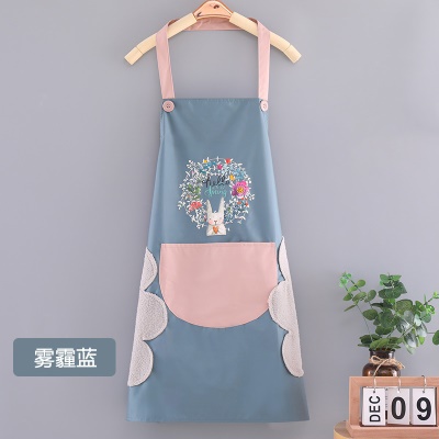 花环兔擦手-蓝色