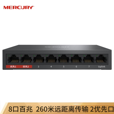 8口百兆|即插即用|钢壳