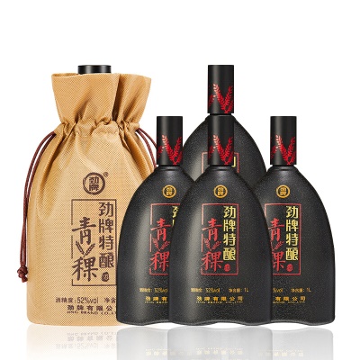 劲牌 青稞酒 52度1000ml*4整箱装