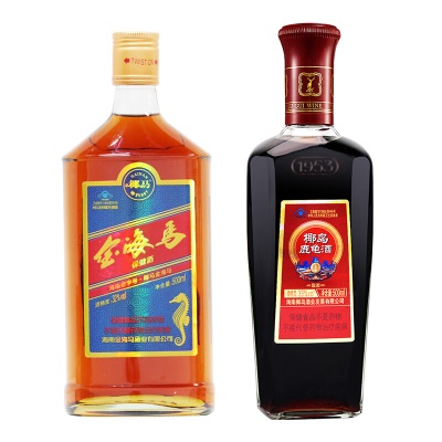 金海马酒1瓶+鹿龟酒1瓶