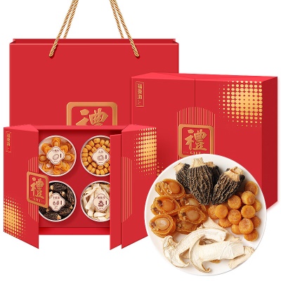 【四宝】鲍鱼元贝羊肚菌松茸