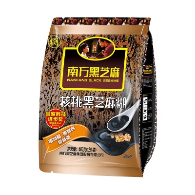 核桃黑芝麻糊600g