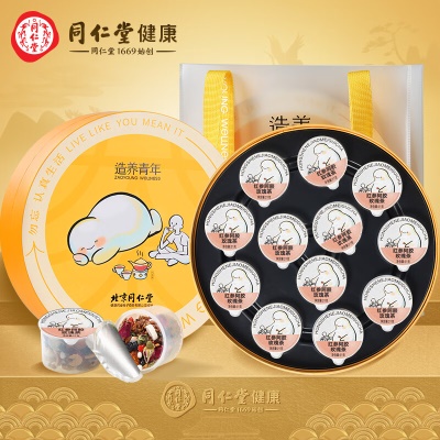 【礼盒】红参阿胶玫瑰茶504克