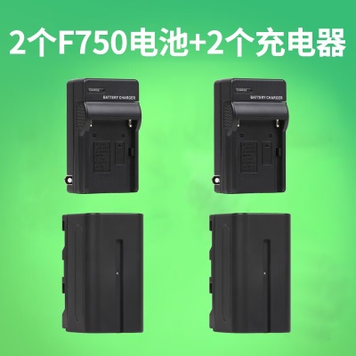 【电池配件】 F750套装(电池*2+充电器*2)