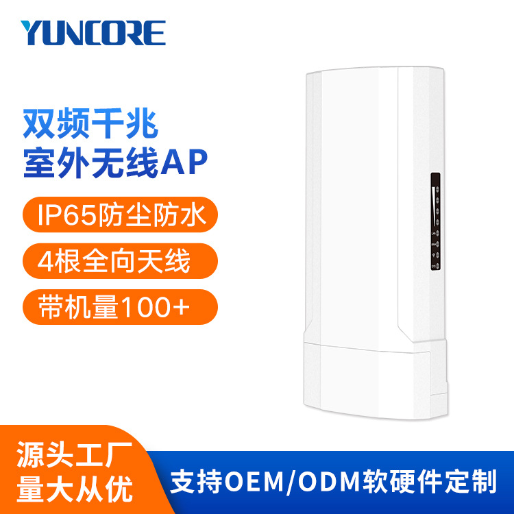 定制室外大功率无线ap景区校园工业基站wifi千兆路由器户外AP防水
