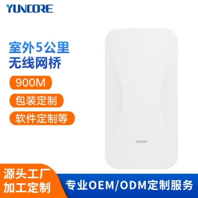 定制室外远距离无线网桥 900Mbps双网口监控网桥5.8G无线CPE网桥