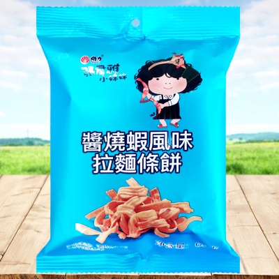 张君雅酱烧虾拉面条饼（蓝色）65g/包