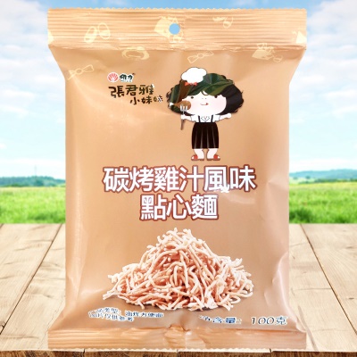 张君雅碳烤鸡汁点心面（咖啡色）100g/包