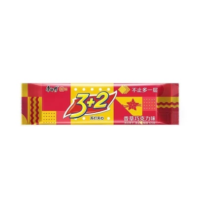 3+2苏打夹心饼干125g香草巧克力