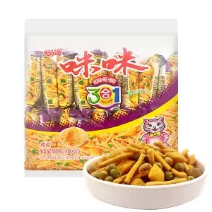三合一虾蟹豆肉松味混合装【拍80包发80包】