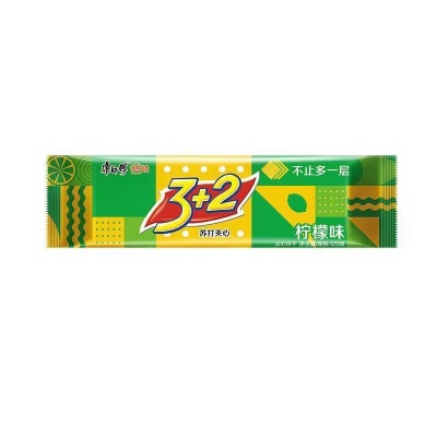 3+2苏打夹心饼干125g柠檬味