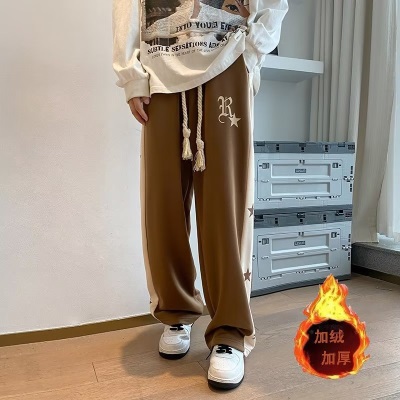 秋冬季裤子男生 高街ins潮牌运动裤 潮流百搭宽...