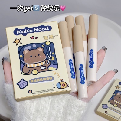 ke-670焦糖熊雾感唇釉雾面哑光丝绒素颜显白烟... 