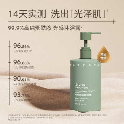 水之蔻烟酰胺精油香氛沐浴露焕肤浴后不紧绷果酸沐浴... 