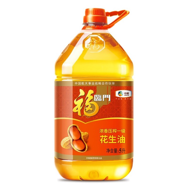 中粮福临门浓香压榨一级花生油5L 浓香压榨一级花生油5L