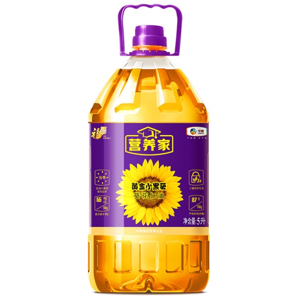 福临门营养家黄金小黑葵葵花仁油5L