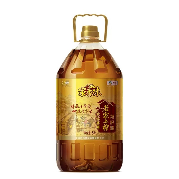 福临门家香味老家土榨菜籽油5L