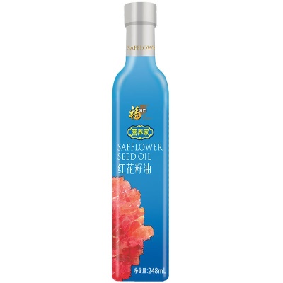 福临门营养家红花籽油248ml压榨拌菜煲汤炒菜中粮出品 福临门