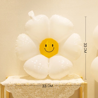 ins笑脸雏菊气球中号