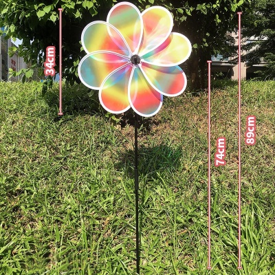 彩虹八叶风车-34cm